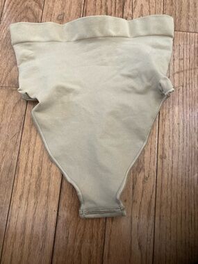 SKIMS High-Waist Thong Brief in Light Beige